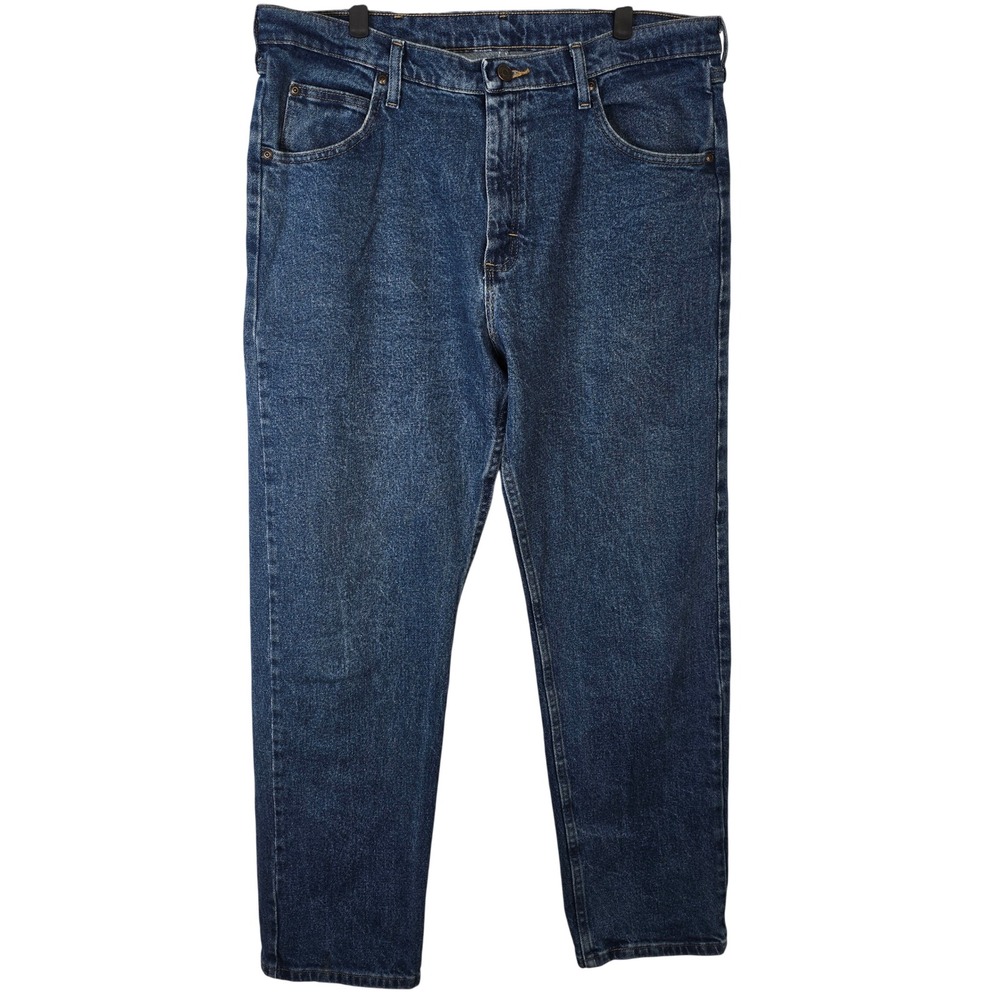 Wrangler Premium Quality‎ Mens Jeans 36x32 Blue Denim Straight Leg